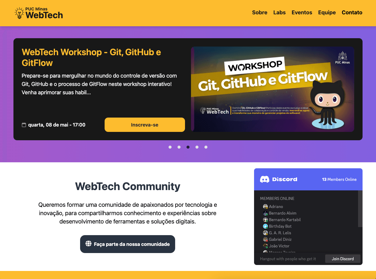 WebTech project screenshot